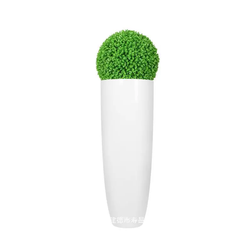 Customized Fiber Clay  Garden Flower Pots & Planter Square Pattern for Outdoor & Indoor Plant Decoration