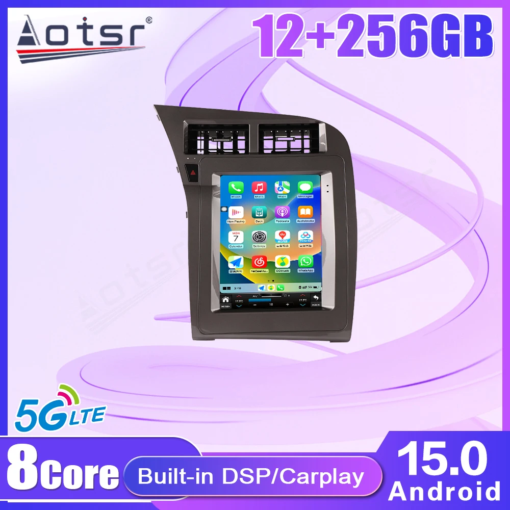 12.1 Inch Touch Scree For Infiniti QX50 2020-2024 Car Stereo Radio Android 15 Carplay Multimedia Player Wireless GPS Navigation