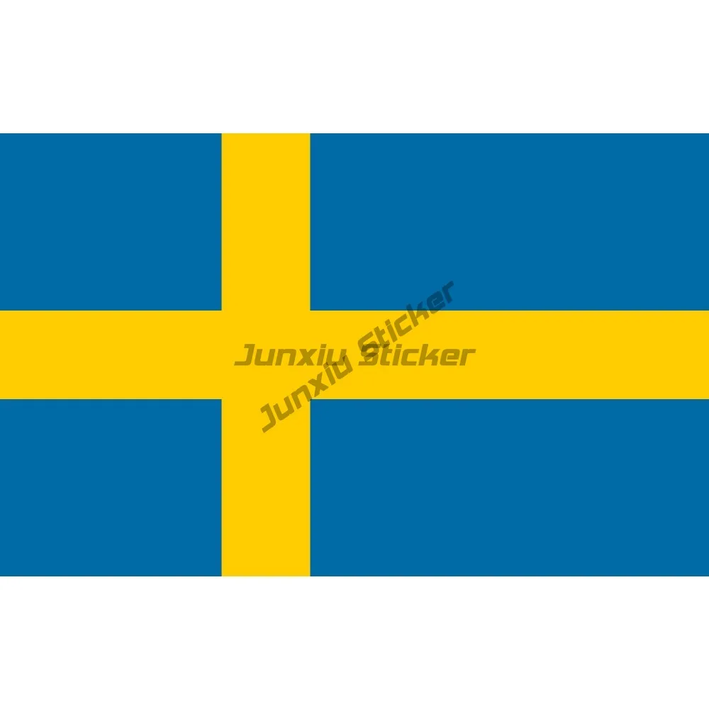 

Sweden Flag Sticker Weatherproof Bumper Vinyl Decal Bumper Camper Windows Windshield Exterior Accessories