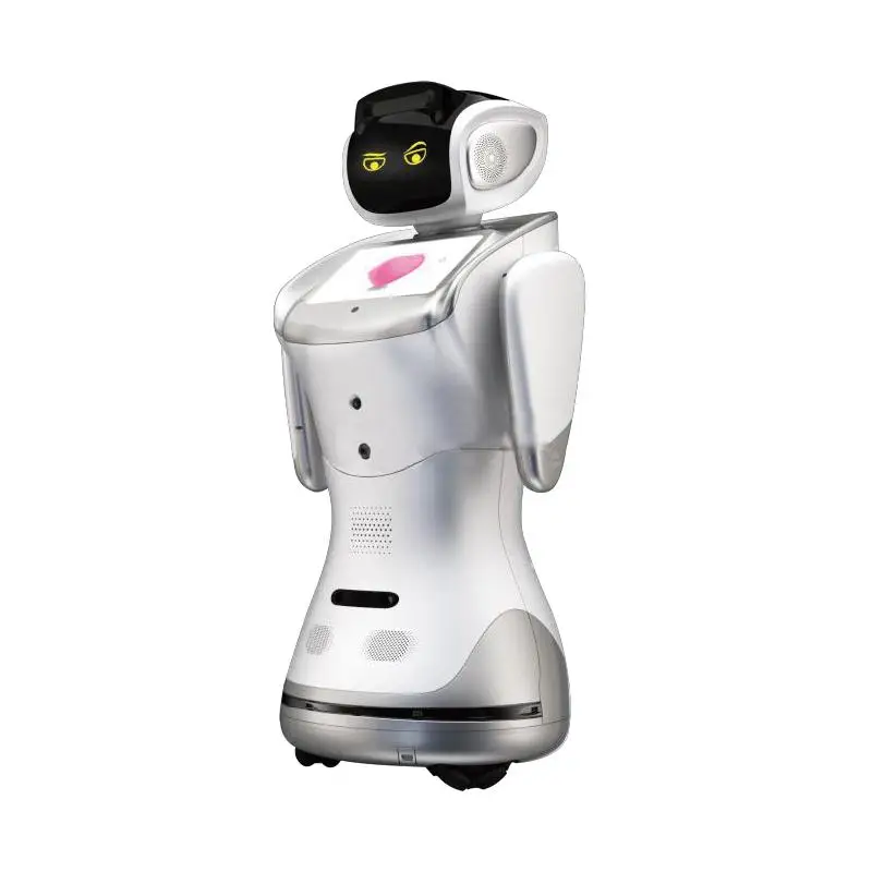 

High-tech exhibition hall welcome reception robot