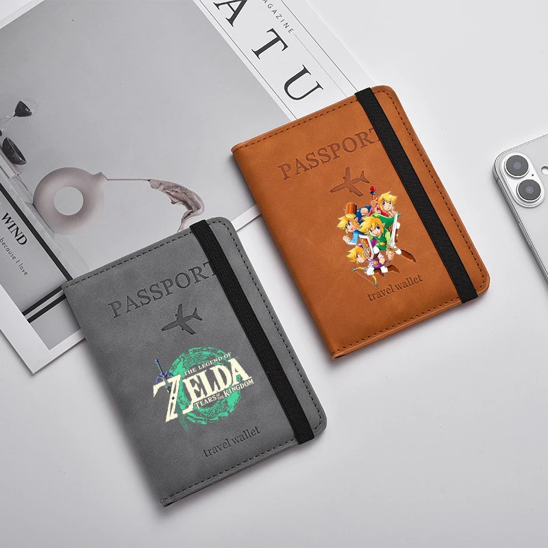 The Legend of Zeldas Passport Covers Women men Ultra-thin Document Holder Kawaii AnimeTravel Passport Holder ID Card Covers Gift