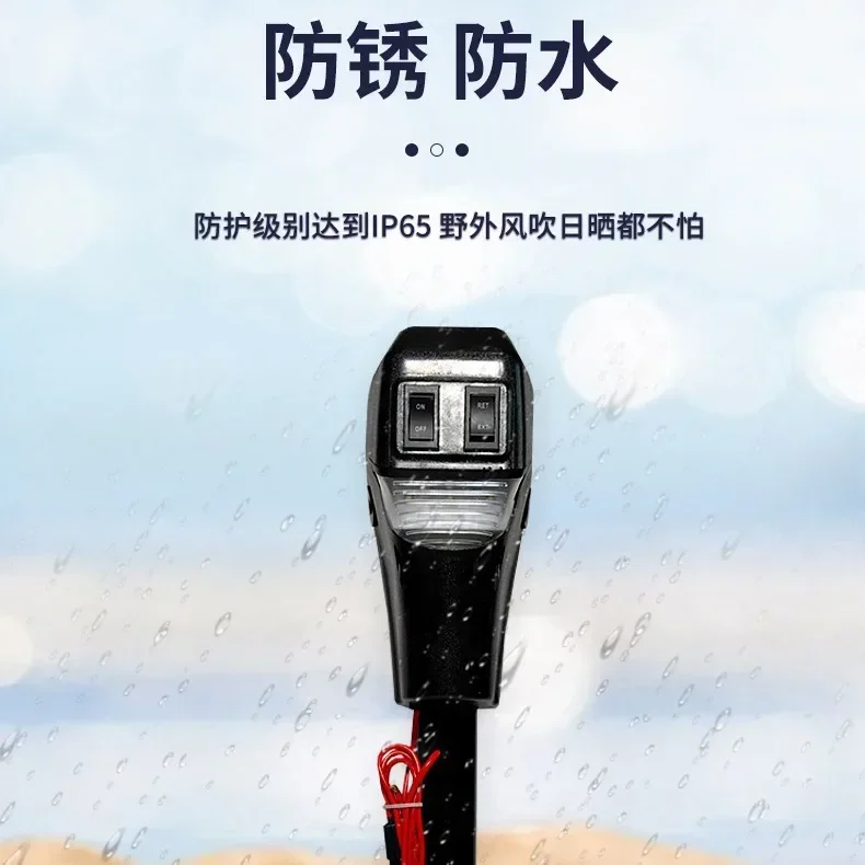 

Прочный электрический домкрат 12В с углом наклона 90 градусов для автодомов и кемпинга, грузоподъемность 3500 фунтов, ручное управление