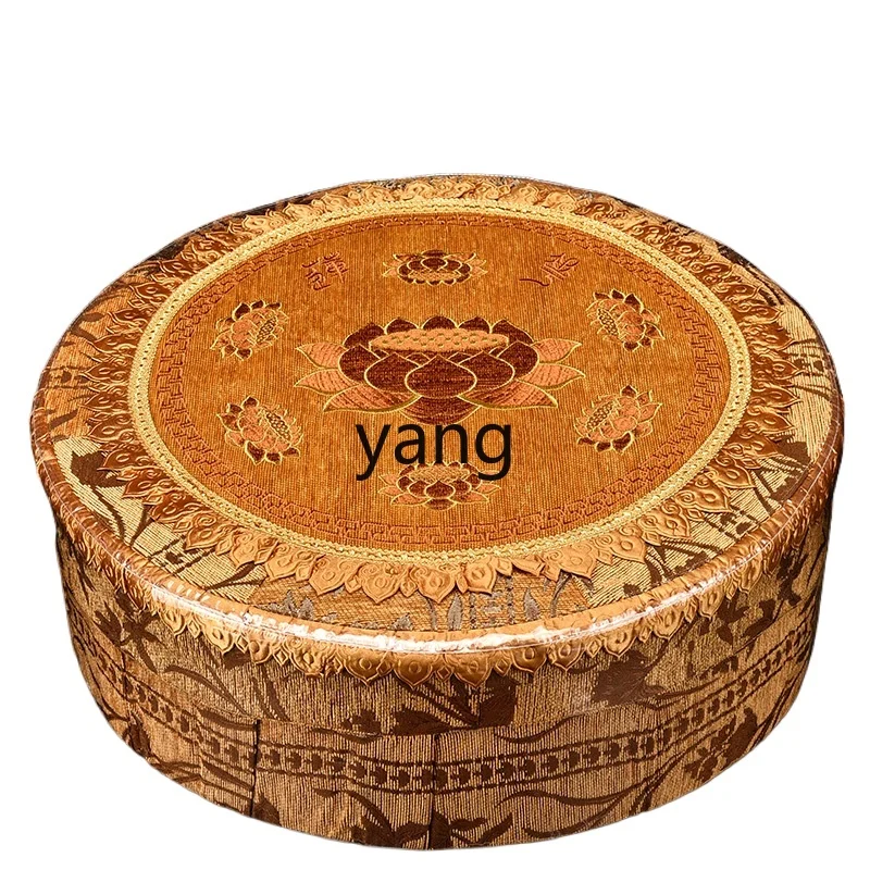 

XYY round kowtow pad prayer prayer pad kneeling smooth thickened solid wood prayer stool