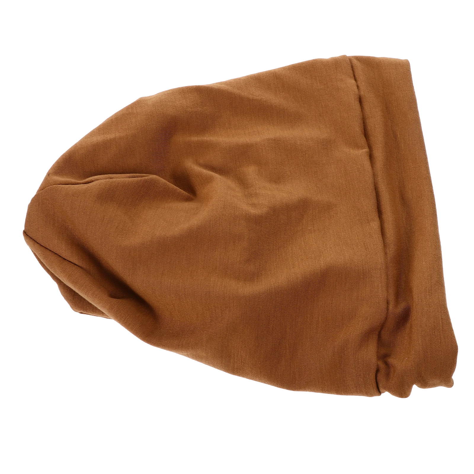 

Pure Color Hair Care Bonnet Sleeping Hats Women Coffee Lined Caps Elastic Fit Smooth Material Comfortable Design Practical