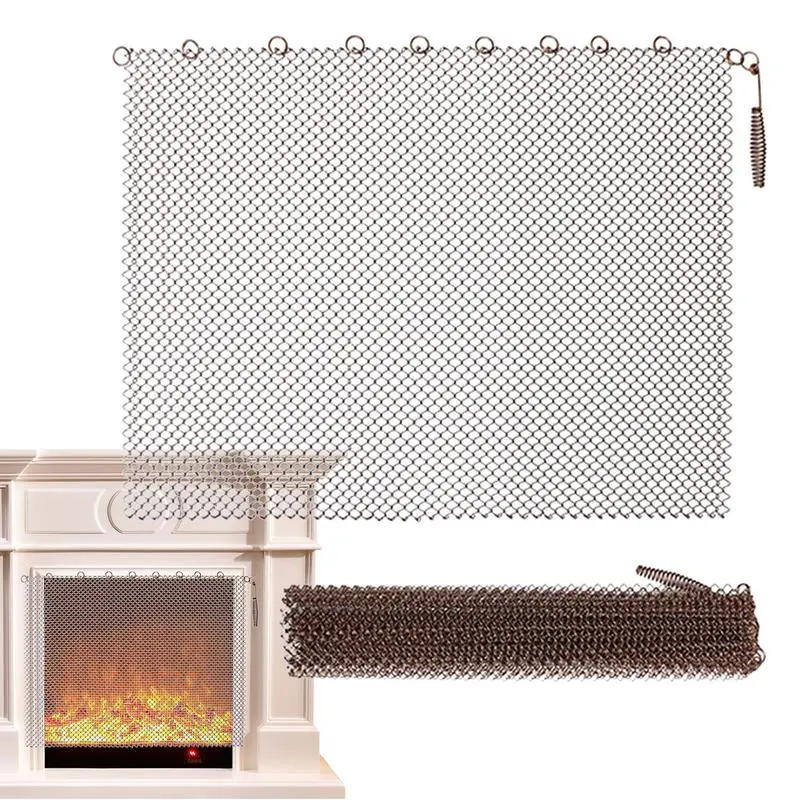 Fireplace Screen Multiple Specifications Outdoor Tools Fence Spark Guard Fireplace Mesh Screen Curtains Fireplace Screen Tools