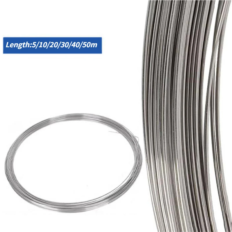 304 Stainless Steel Wire Soft/Hard Steel Wire Dia=0.2/0.3/0.4/0.5/0.6 0.8/1.0/1.2/1.5/2/2.5/3mm Single Strand Round Bright Silk