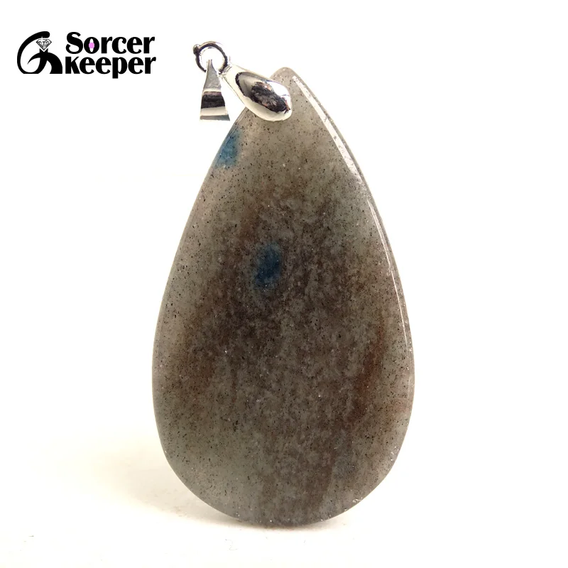 Natural Granite Stone Beads Gray Blue Spot K2 Jasper Pendant For Jewelry Making DIY Crystal Charm Necklaces Accessories BM741