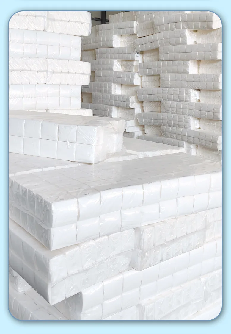 10 packs of 600 sheets high quality 4-layer mini cloth for face, toilet and napkin