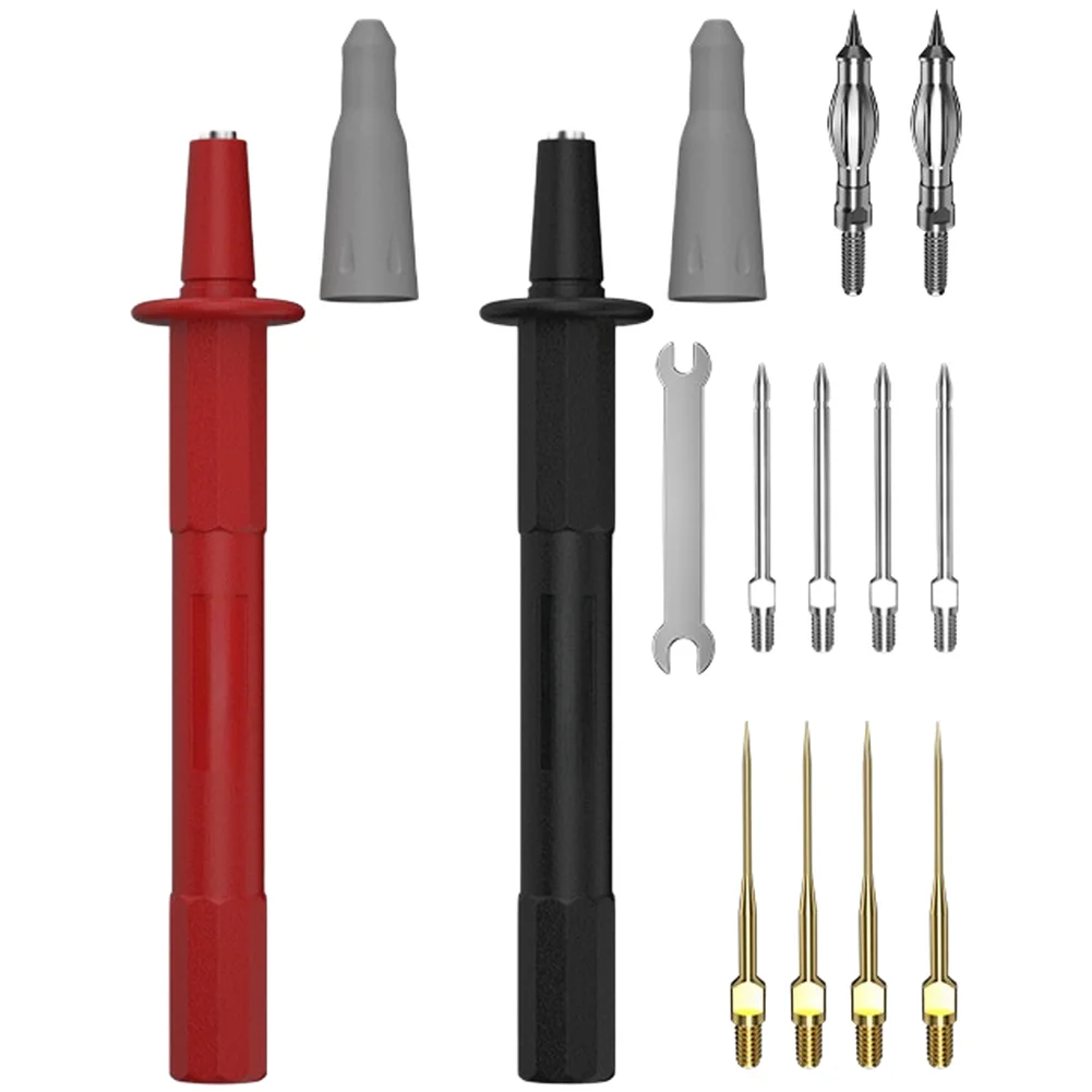 Multimeter Test Probes With 4mm Banana Connectors And Interchangeable 1mm 2mm