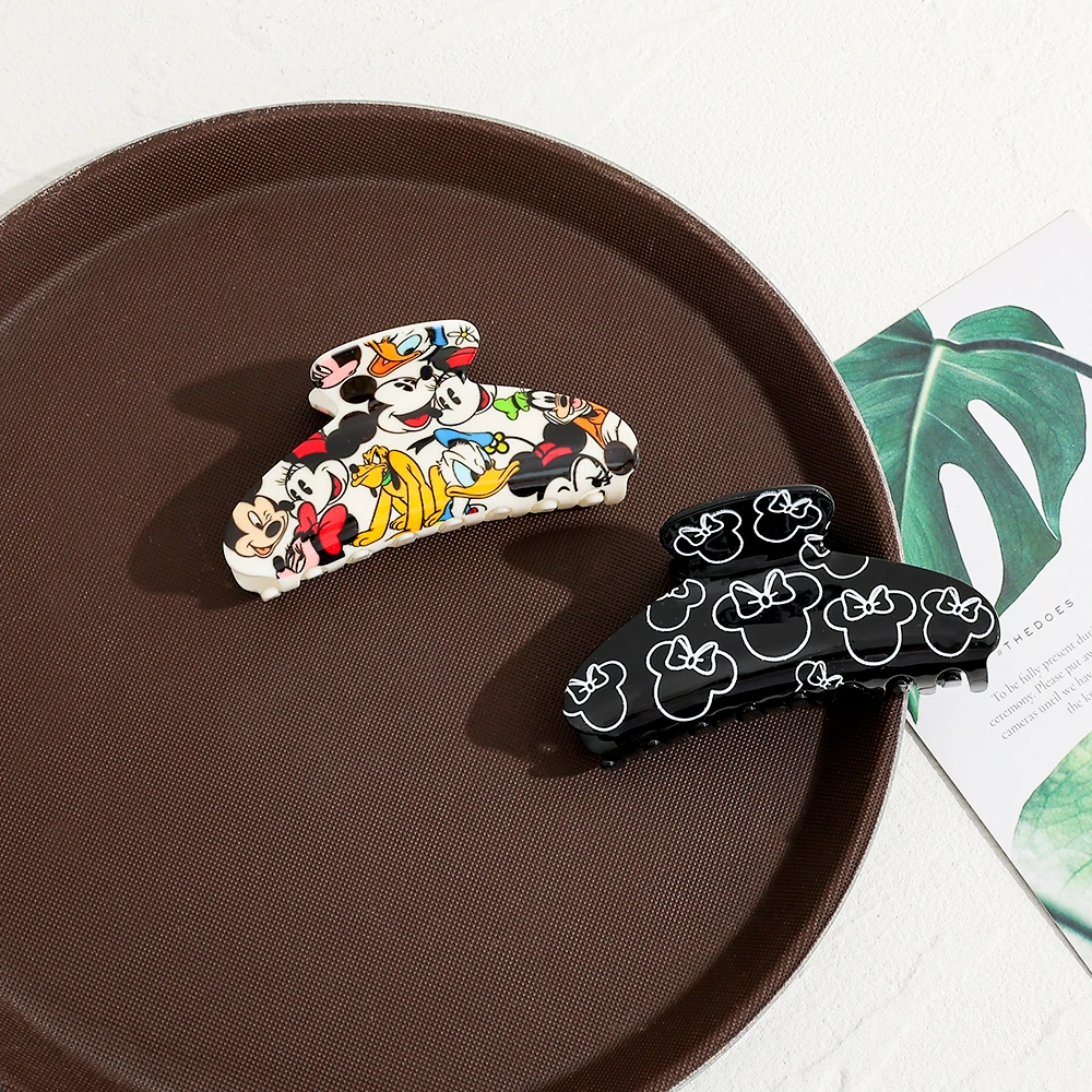 1 قطعة/2 قطعة ديزني ميكي ماوس مشبك شعر كليب رائعتين الحلو الزخرفية إكسسوارات الشعر لافتة للنظر اليومية العملي قبضة الشعر