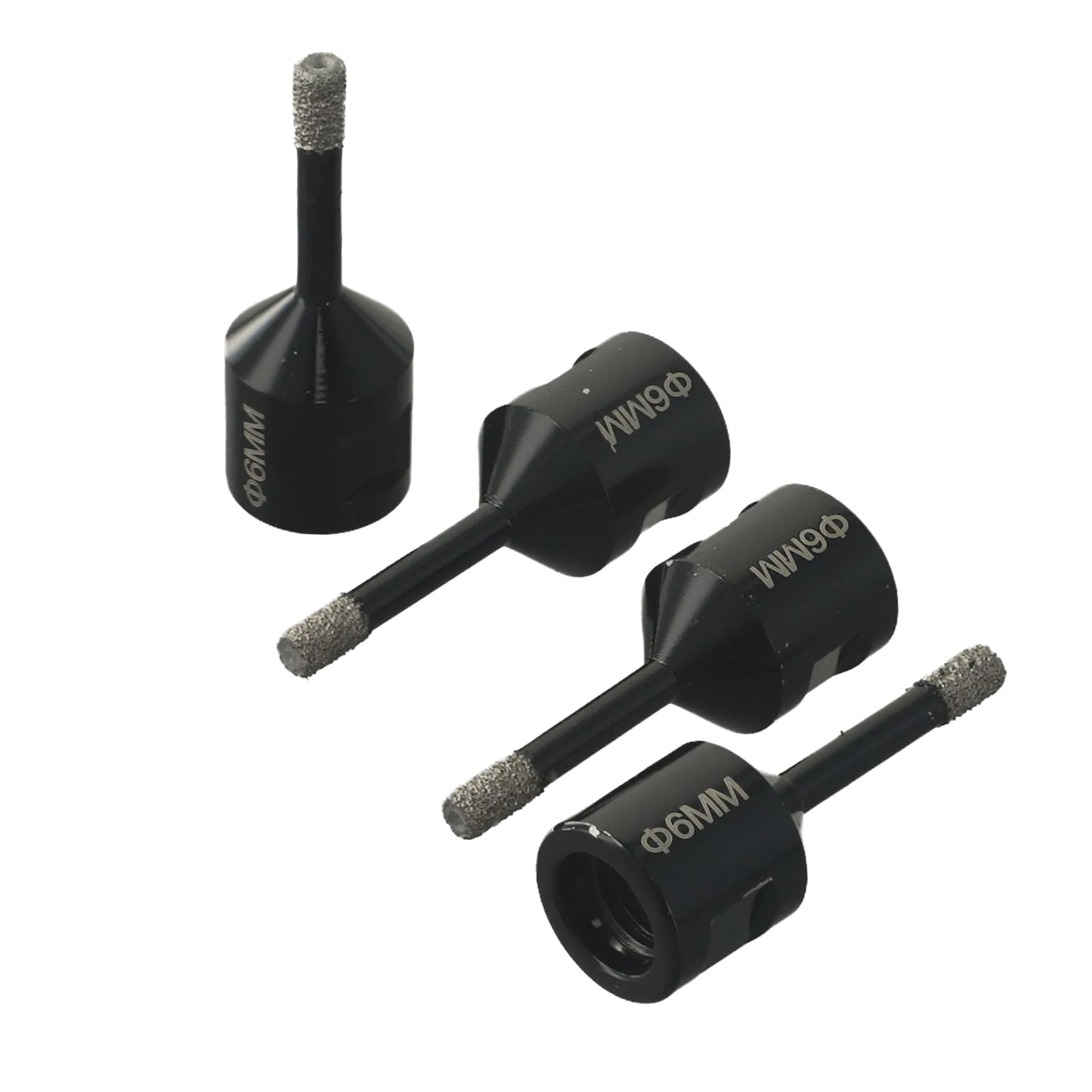 

4pcs 6mm Diamond Drill Bit Tile Marble Concrete Drill For M14 Thread Tooth Type Angle Grinder For Glass Marble Concrete Granite