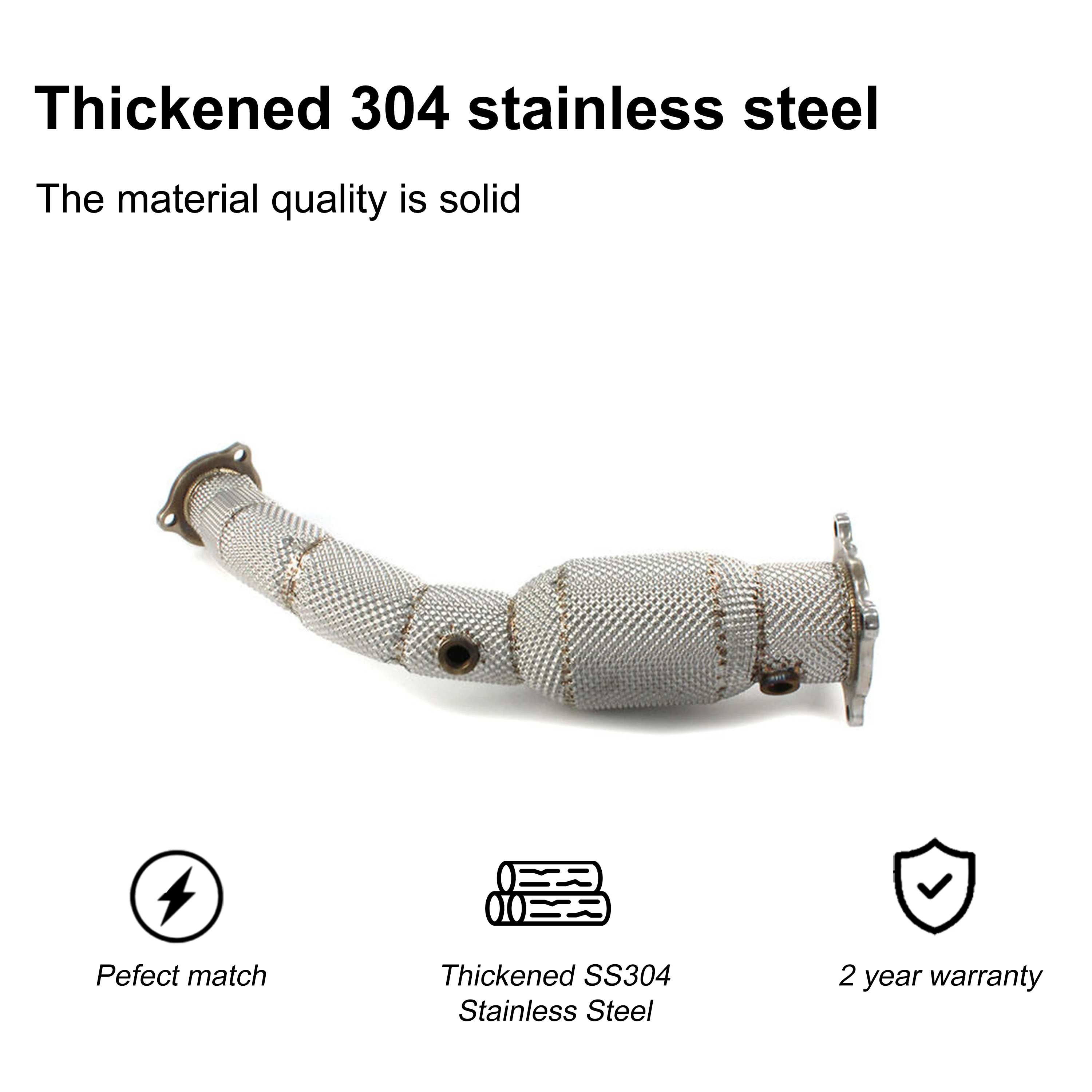 ACE Performance Auspuffrohr für Audi A4/A5/Q5 B8/B8.5 2.0T Hochleistungs-Kat-Downpipe mit Hitzeschild Qualitäts-Auspuffsysteme – Detail 7