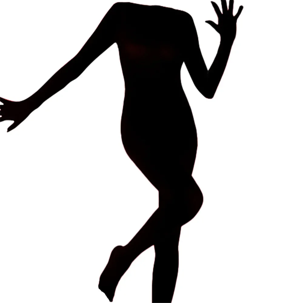 120D Alta Elasticità Unitard Donne Guanti a Cinque Dita Congiunto Body Lucido Liscio Tuta Trasparente Vedere Attraverso Collant Donna Sexy