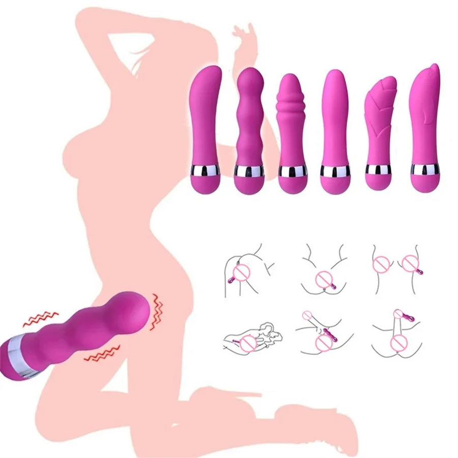 Powerful Bullet Vibrator G-Spot Vibration Mini AV Vibrator Anal Butt Plug Clit Massager Masturbator Adult Sex Toys For Women