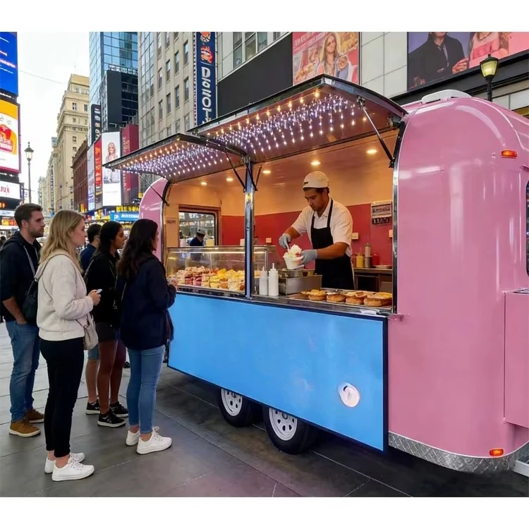 Cold Storage Ice Cream Truck  with Full Kitchen Food Trailer  Drinks Milk Tea Food Trucks for Sale Australia