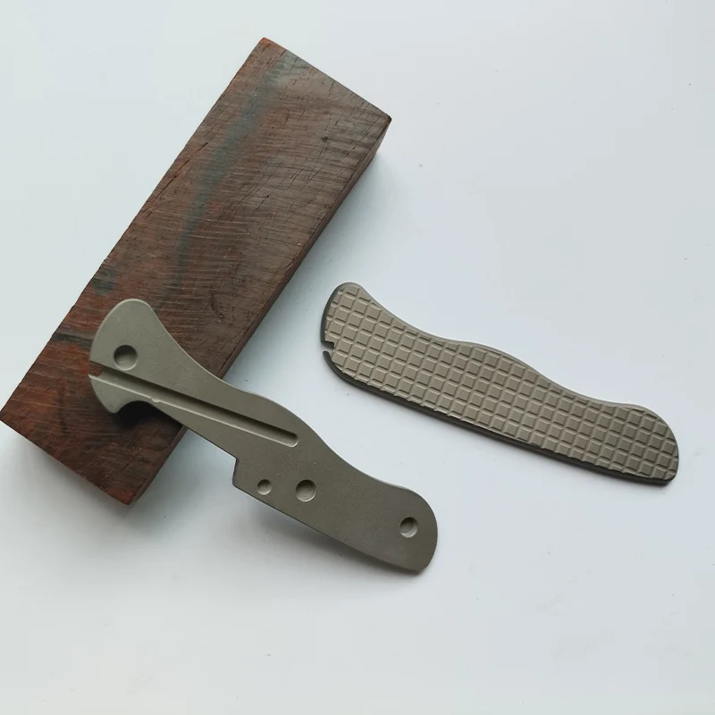 Custom Titanium Alloy Knife Handle Scales Patches for 111MM Victorinox Swiss Army Knives 0.8461.MW4DE / Rescue Tool / Centurion