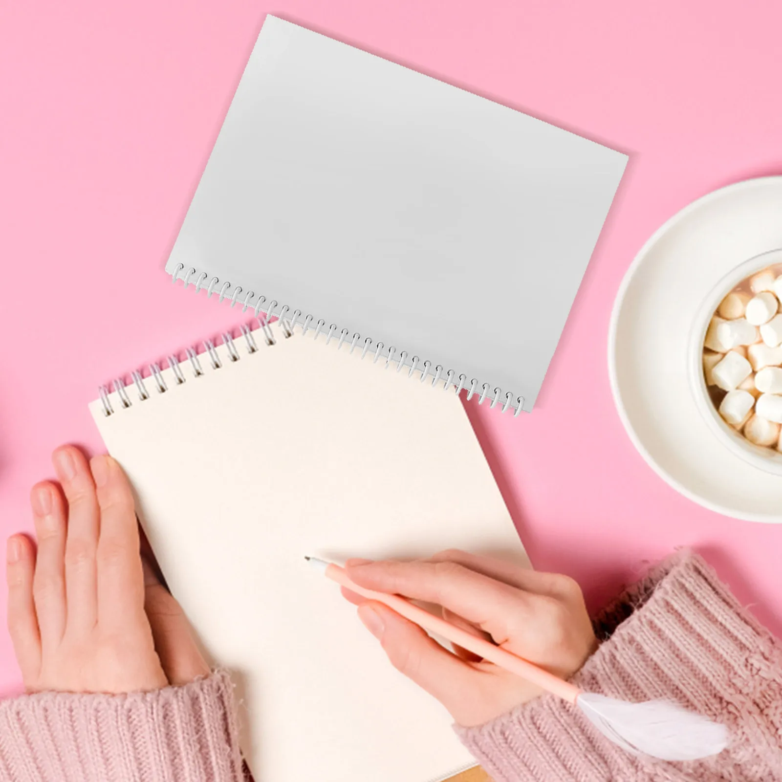 10Pcs Loose-Leaf Binder Rings Plastic Binding Coils for Notebook Calendar DIY Book Repair Replacement Spiral Ring Hinge