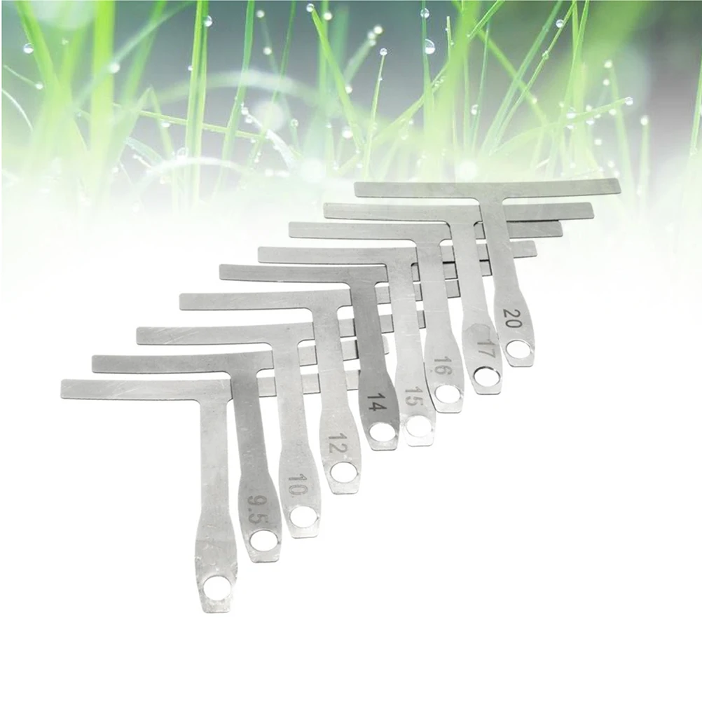 

9 PCS/Set Guitar T-Standard Caliper Setup Kit Repair Tool Action Gauge Ruler T-shaped
