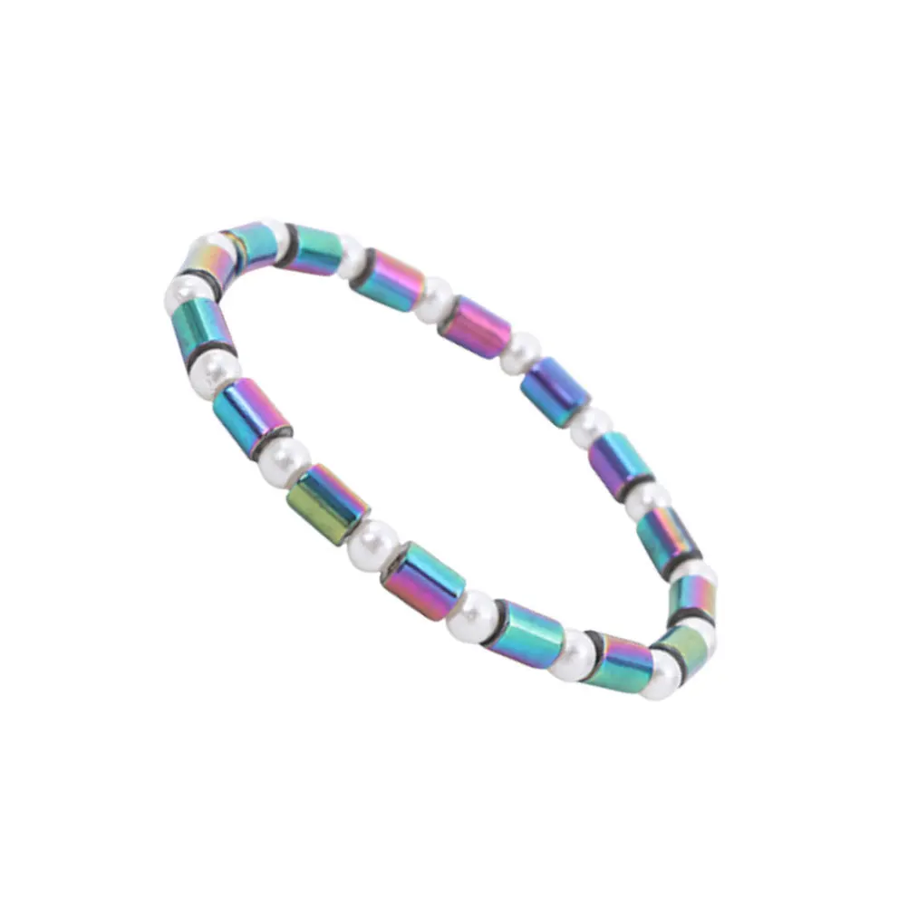 1pc cavigliera in pietra naturale catena magnetica per piedi per donna uomo regalo di gioielli leggeri di lusso assorbono metalli catena alla caviglia