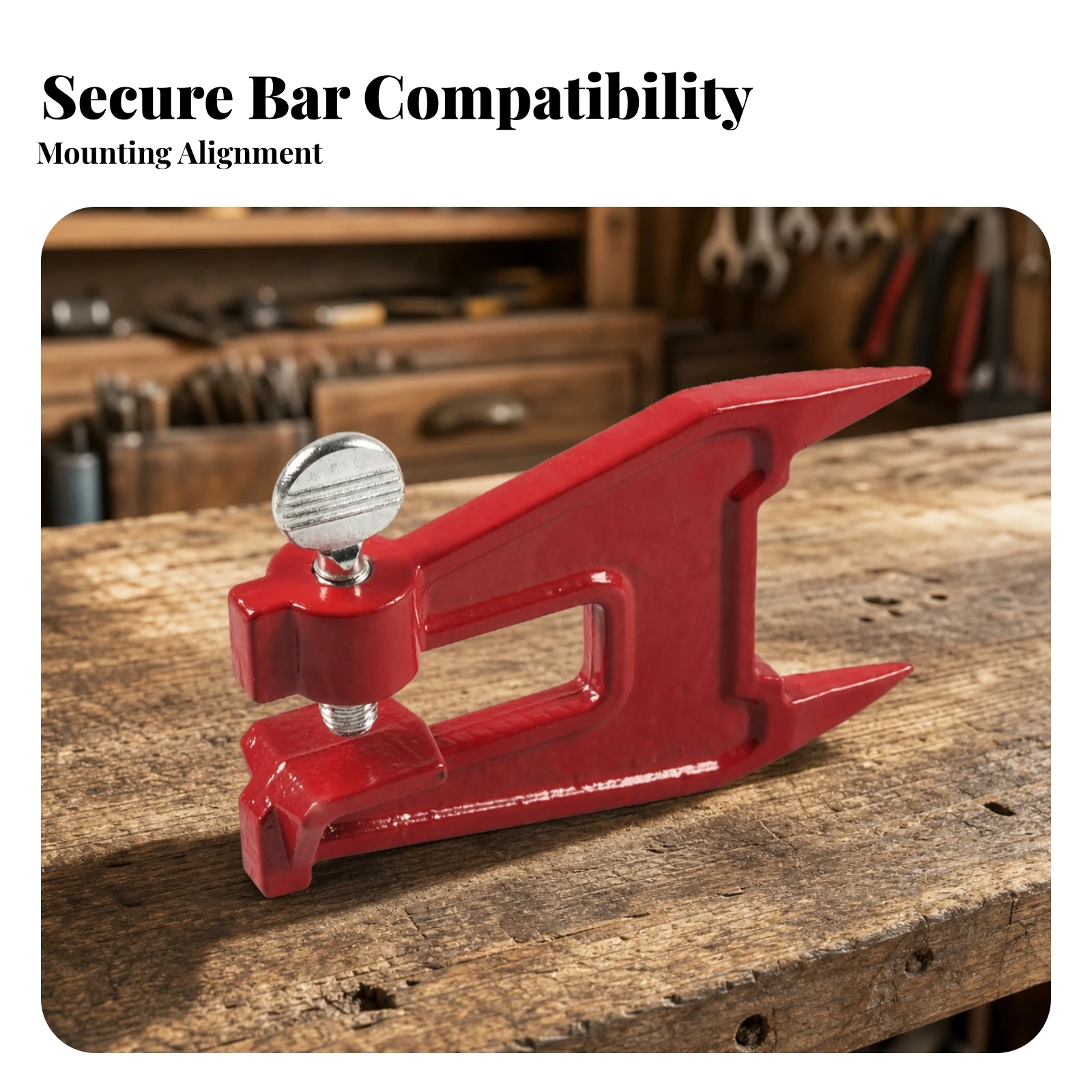 Chainsaw Guide Bar Bracket Sturdy Guide Bar Bracket with Clamping Screw Compact Portable for Loggers, Sharpening, Workshop