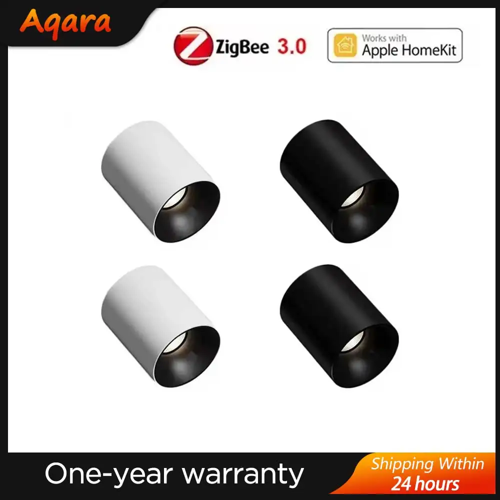 Aqara Smart T1 Downlight Zigbee Dimming Round Light 10W Beam Angle 24°36° Adaptive Lighting Anti-glare For Homekit Aqara Home