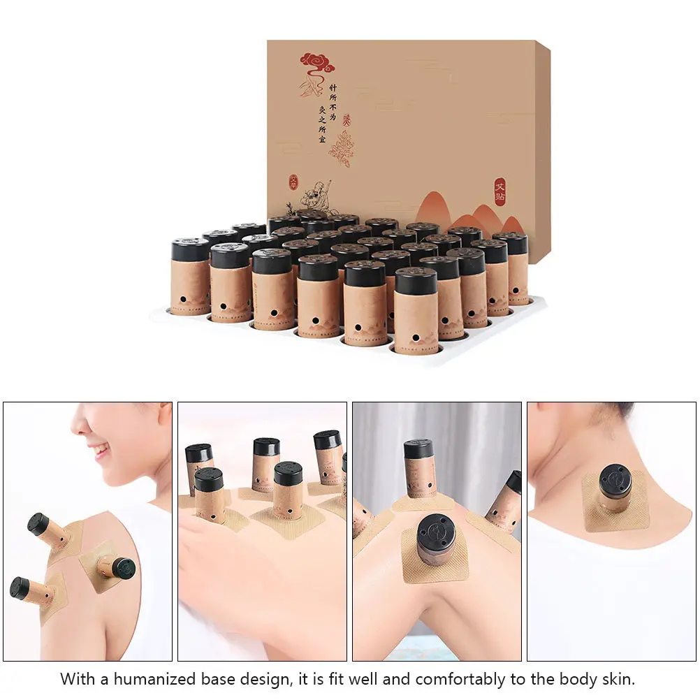 Portable Moxibustion Box Premium High Temperature Resistant Shell Humanized Base Design for Body Pain Relief Household Moxa