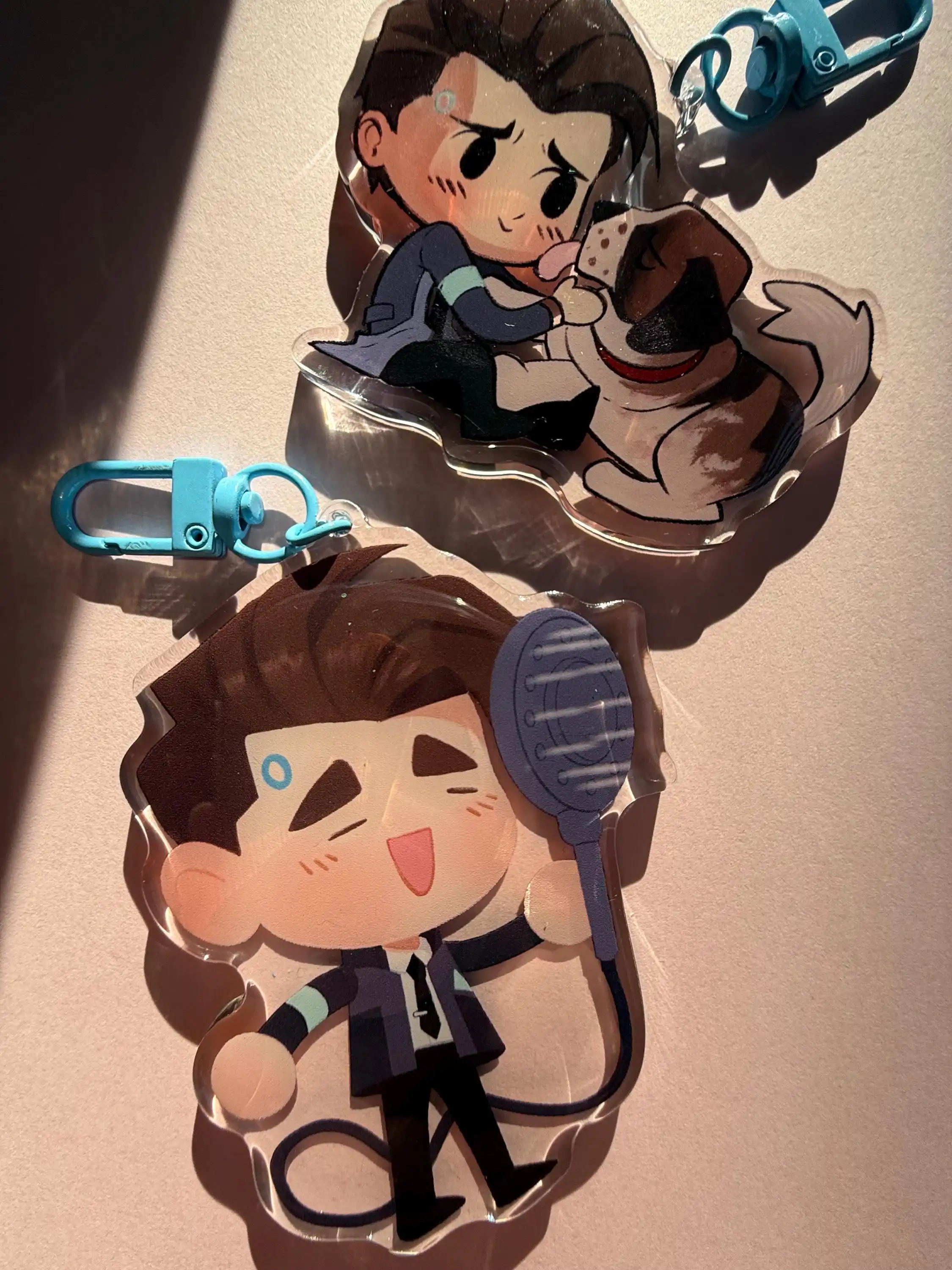 Акриловый брелок Detroit Become Human Connor Rk800 Sumo 3,3,5 дюйма, идеально подходит для сумок, рюкзаков и многого другого.