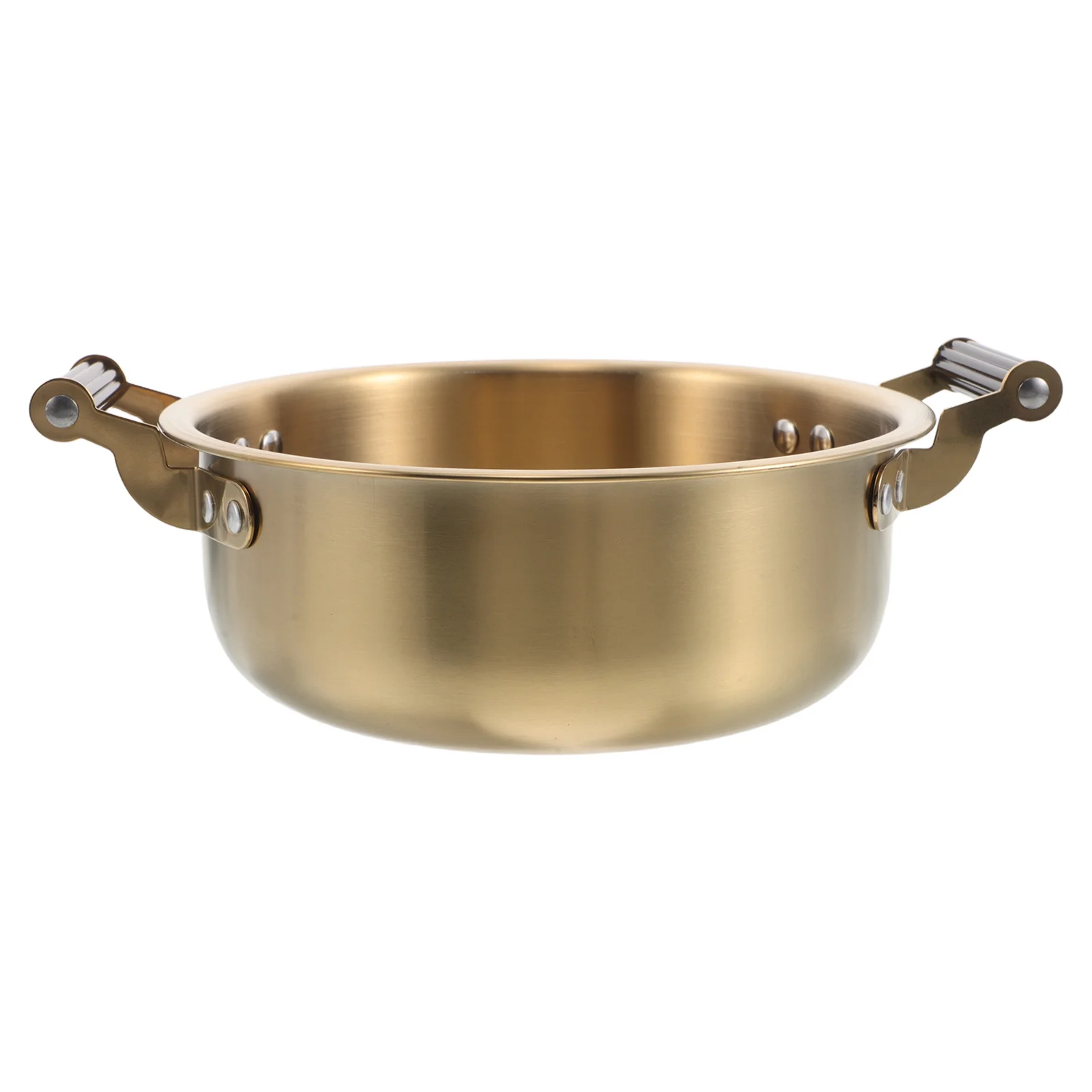 

Stainless Steel Soup Pot Thickened Design Double Handles Wide Mouth Large Capacity Cooking Pots Cooking Pots Soup Pot