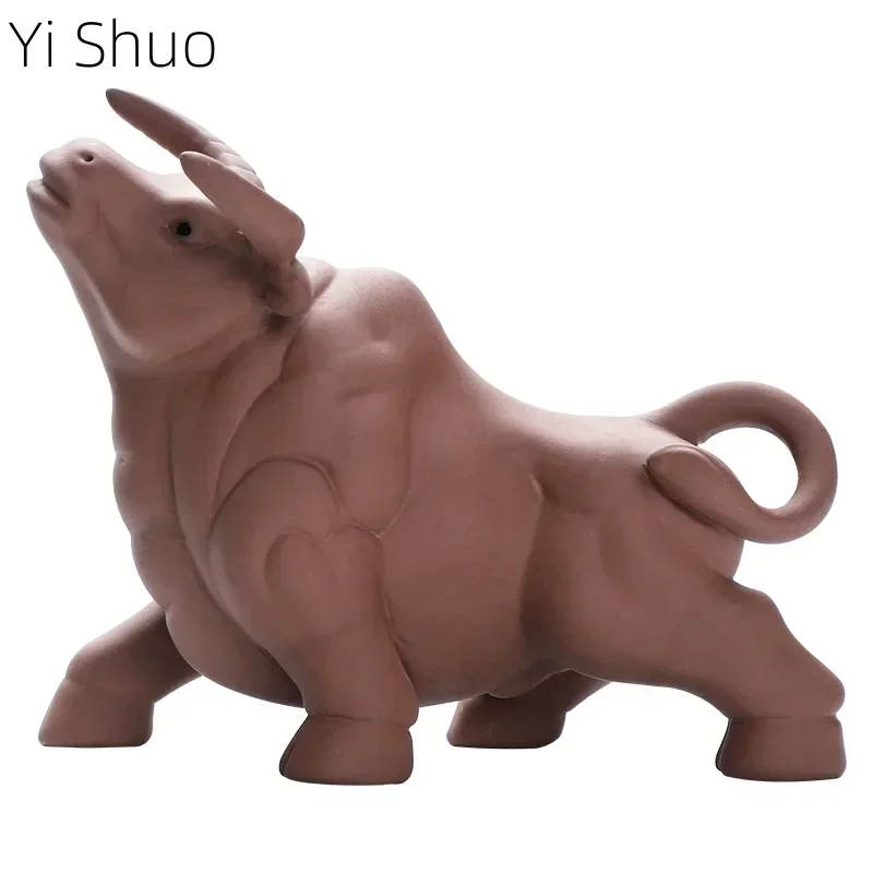 

Purplue Sand Tea Pet Frog Ornaments Creative Purple Sand Crafts Cute Chinese Zodiac Cow Tea Carve Kung Fu Tea Ceremony Utensil