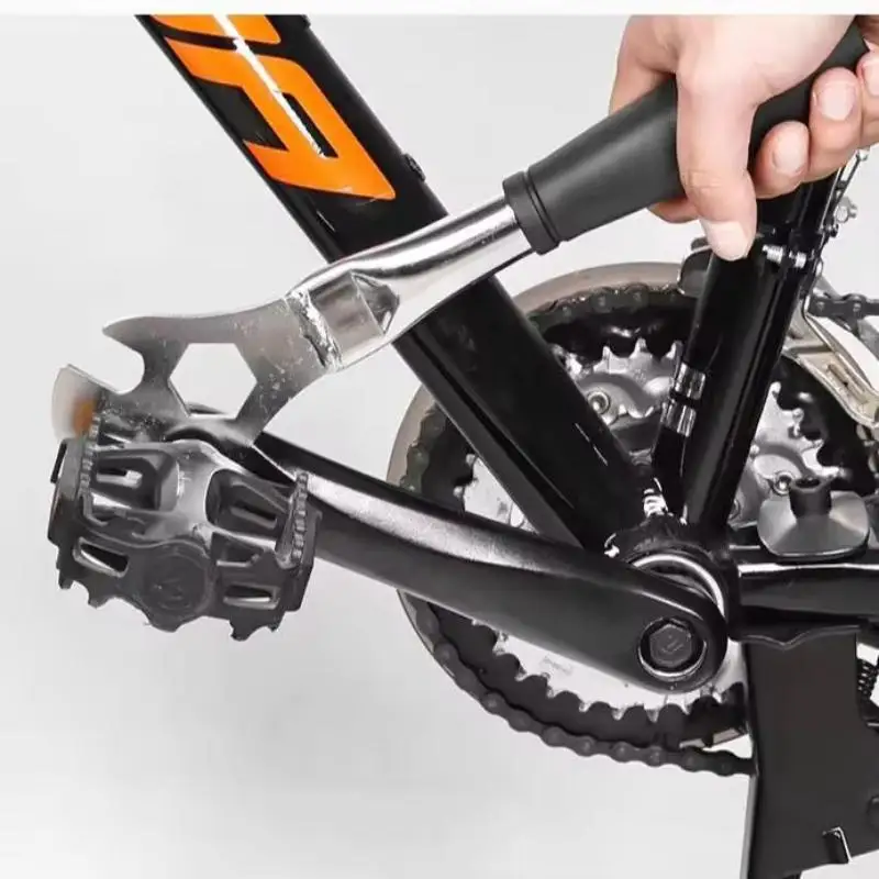 Bicycle Pedal Wrench Extra Long Handle Road Mountain Multi-functional Bike Tools Bicycle Pedaldisassembly Wrench