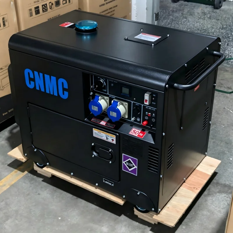 CNMC Diesel Generator 3KW 5KW 7.5KW 9KW 110V/220V/380V Electric Home Power Supply CE Certified 5KW Model Also Listed Separately