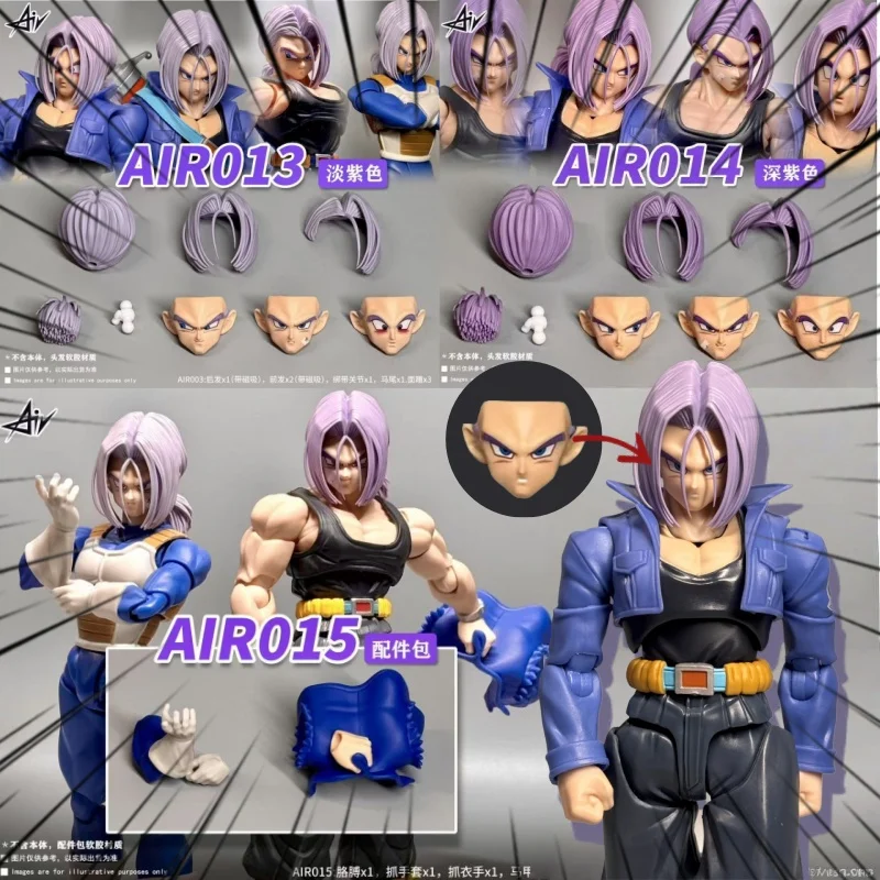 

(В наличии) Оригинальные Air SHF Dragon Ball Стволы Аксессуары для головы Air013 Air014 Air015 Аниме Коллекция Фигурки Модель Игрушки Рисунок