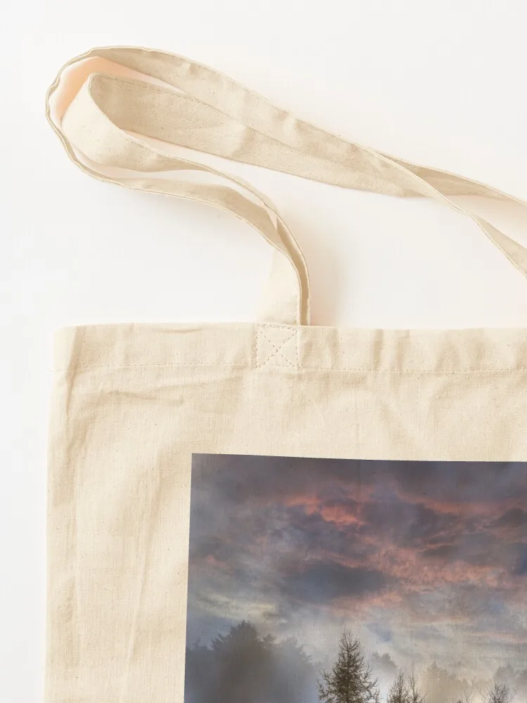 Tripoli Larch Bog in Fog Tote Bag Cloth bag personalized tote bag Women's shopper Canvas for women