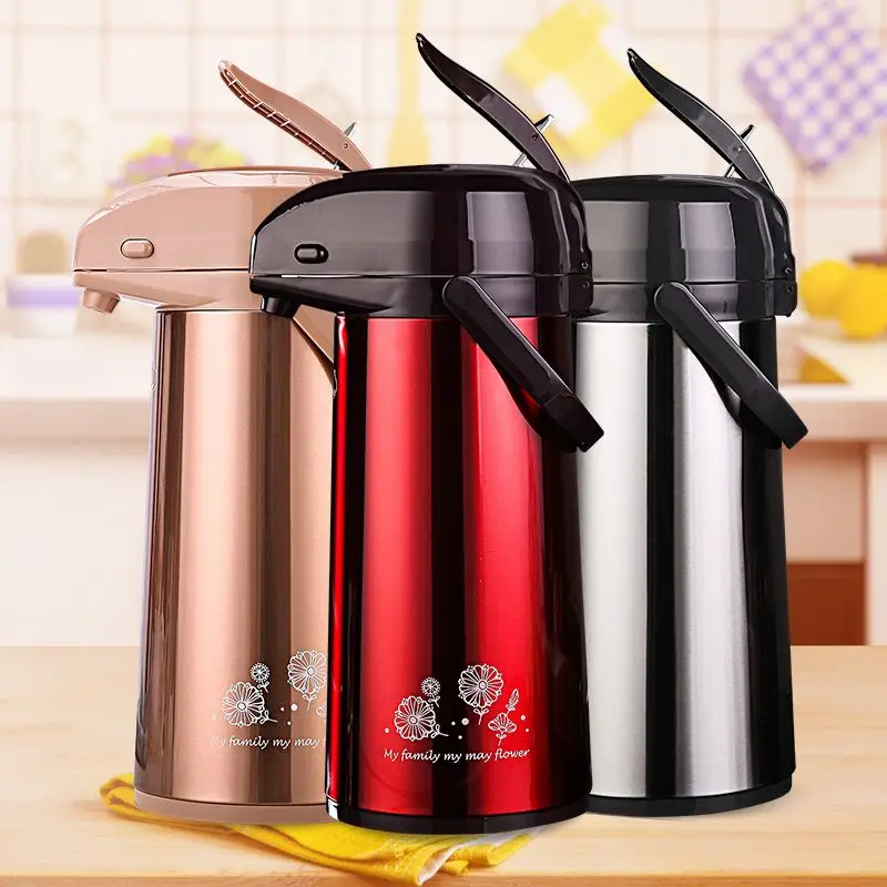May Flower Large Capaci Prure pe Thermal Bottle Home Use Warm Water Bottle Stainl Steel Insulated Flask Water Pot