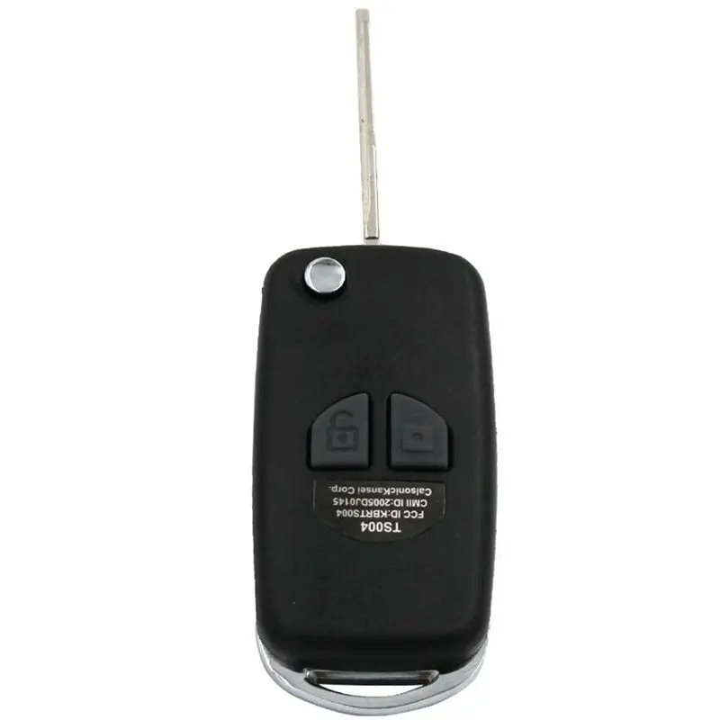 Clear 2X Car Remote Key Fob Uncut Shell Case Keychain For Jimny JB74 2019+