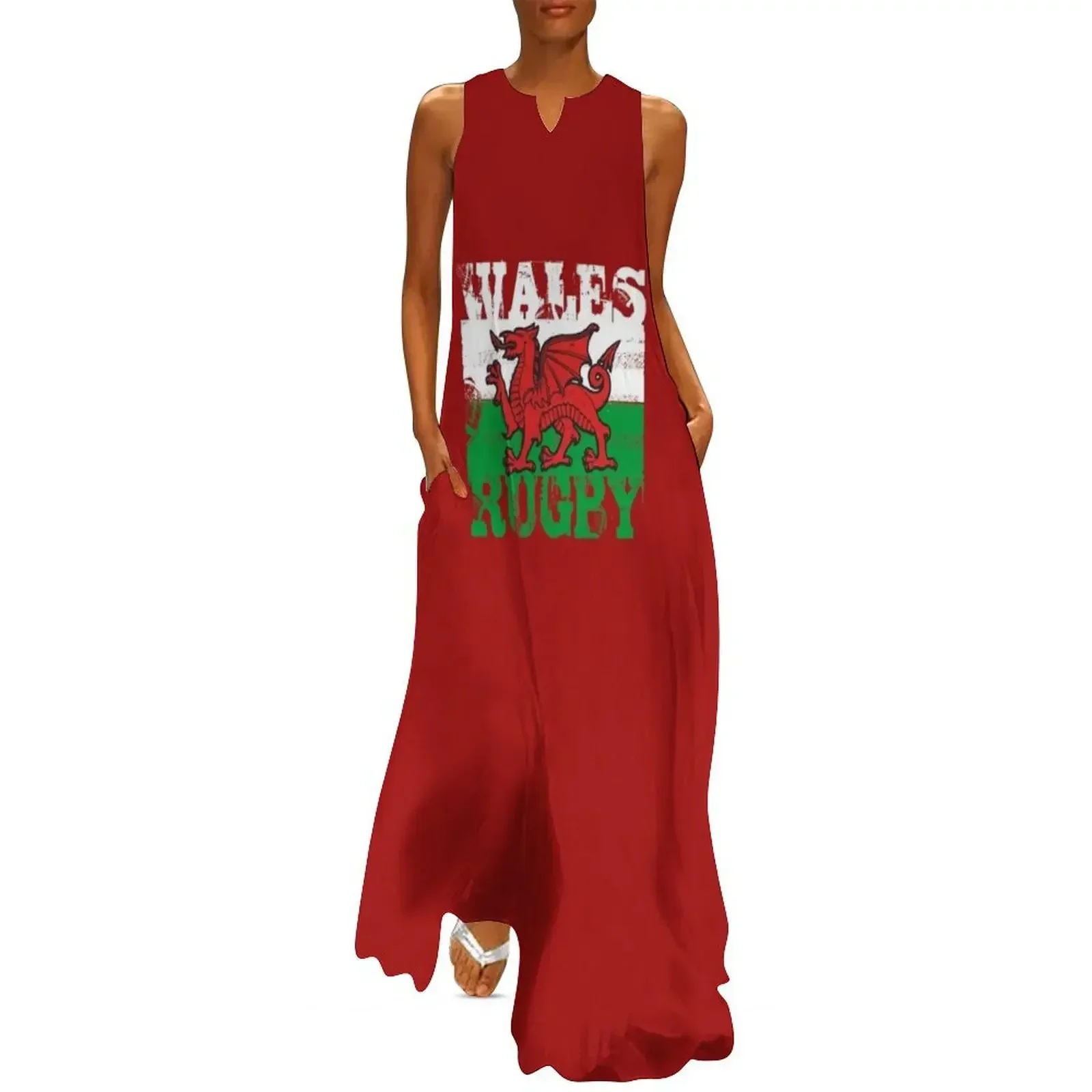 

Wales Rugby Flying Dragon Flag Long Dress dress women summer 2025 Women's dress luxury evening woman for wedding