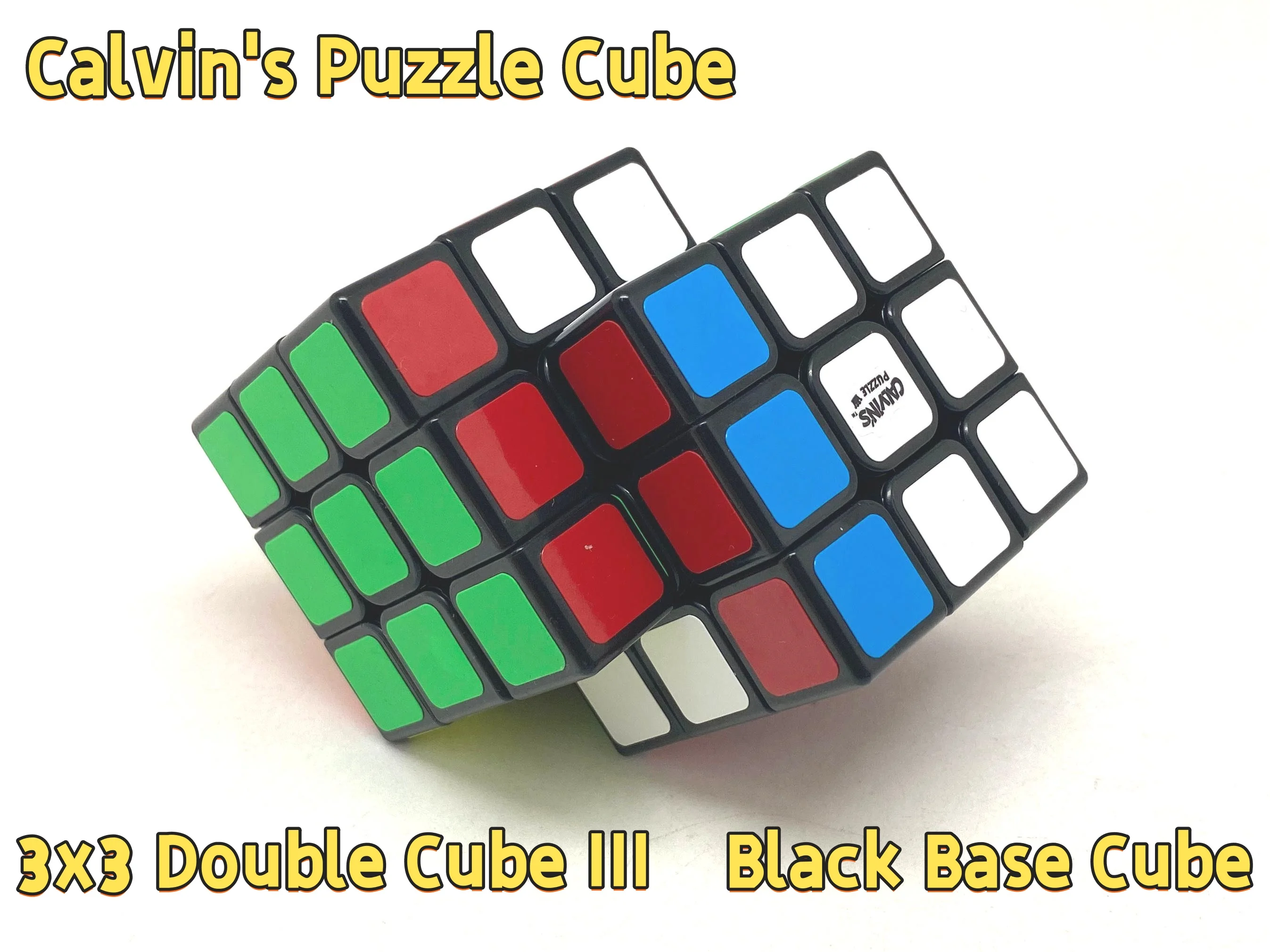 Kostka Calvin 3x3 Double Cube III Magiczna Kostka Kostka o Dziwnym Kształcie Profesjonalne Zabawki Edukacyjne Zabawki Prezent dla Dzieci Cubo Magico Puzzle