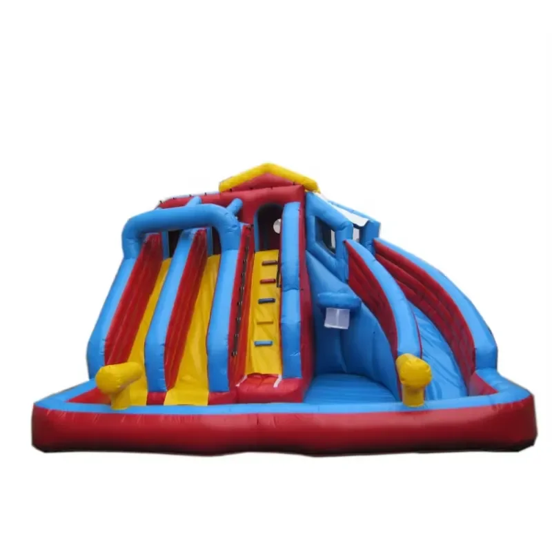 Giant Inflatable Water Slide with Pool for Kids Backyard Summer Outdoor Play Equipment Large Bouncy Castle Swimming Fun Toy