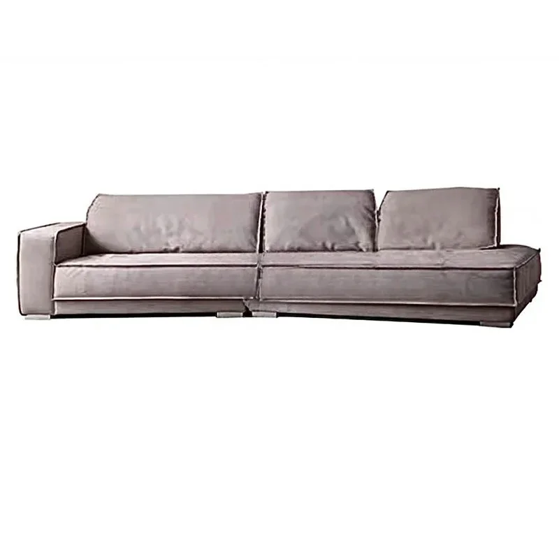 

Italian minimalist corner special-shaped modern villa sofa small apartment simple technology cloth