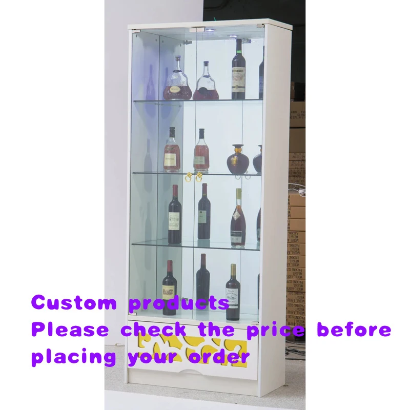 custom.Extendable Home Furniture Living Room Storage Cabinet with Glass Wine Display Elegant and Versatile