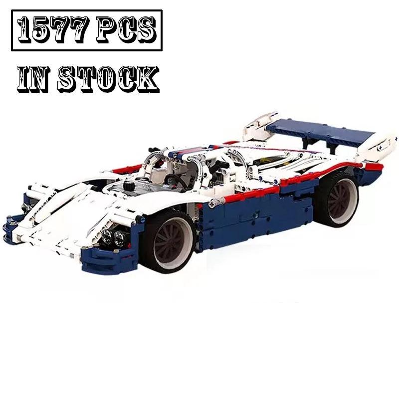 New MOC-38167 Hypercar 499 1:10 Scale Le Mans Supercar Model Technical Building Block Educational Toys for Boys Birthday Gifts