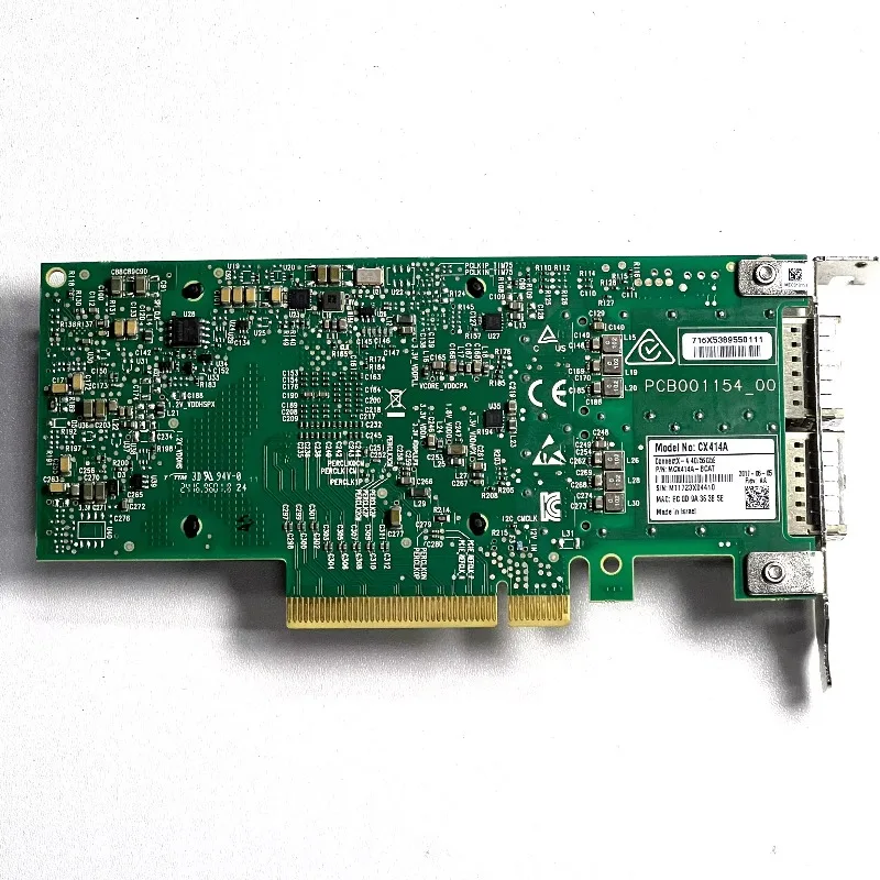 40/56GbE MCX414A -BCAT CX414A Dual 10 Gigabit fiber optic network interface card