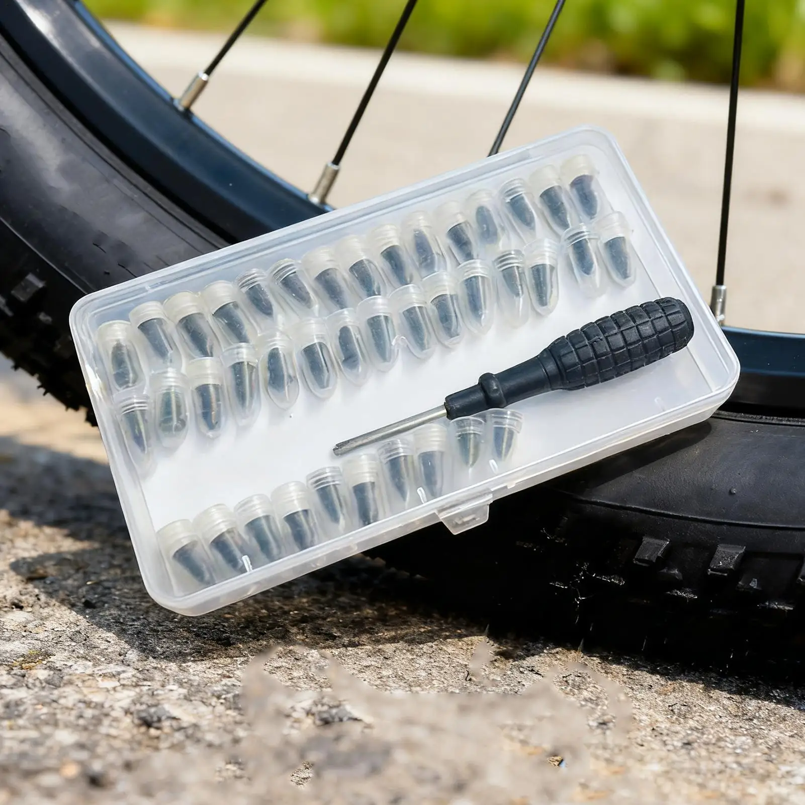 طقم أظافر لإصلاح الإطارات بدون أنابيب 50 قطعة/المجموعة برغي الخدمة الذاتية في مقابس إصلاح الإطارات أداة سريعة لسيارة شاحنة دراجة نارية #1