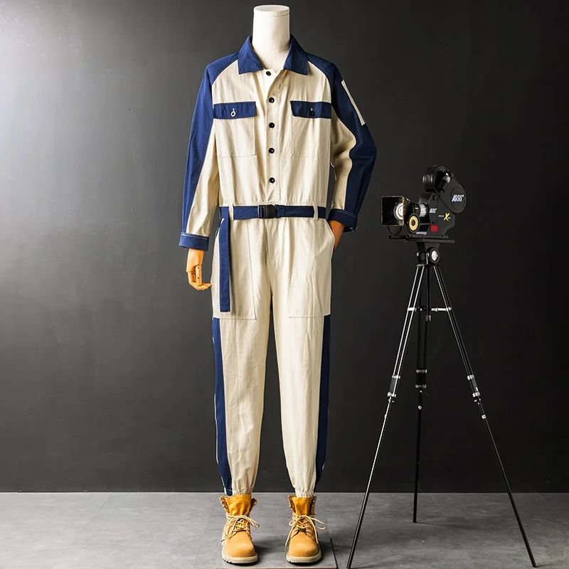 

Цветной блу-комплект в стиле ретро для мужчин и женщин, бар, КТВ, ночной клуб, спецодежда, молодежная активная одежда, повседневные брюки с плоским плетением