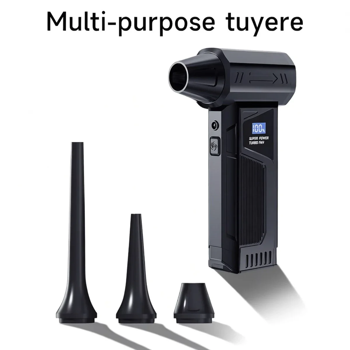 Turbo Jet Blower Kipas Turbo Daya Tinggi Kecepatan Angin 52m/s 4000mAh Peniup Angin Kuat Lampu LED Layar Digital Portabel Penggunaan Luar Ruangan