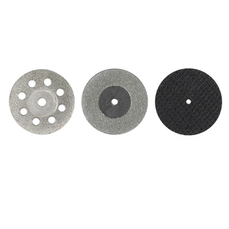 62Pcs Diamant Trennscheibe Kreissäge Klinge 3,0 Mm Schaft Mini Sägeblatt Metall Trennscheibe Disc Für Dreh werkzeuge