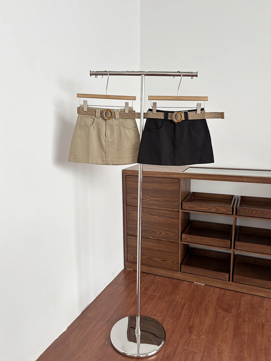 Low Waist A-Line  Skirt for Women Khaki Color Summer 2026 New Korean Style Slimming Half Body Skirt Trendy Girl Short Skirt