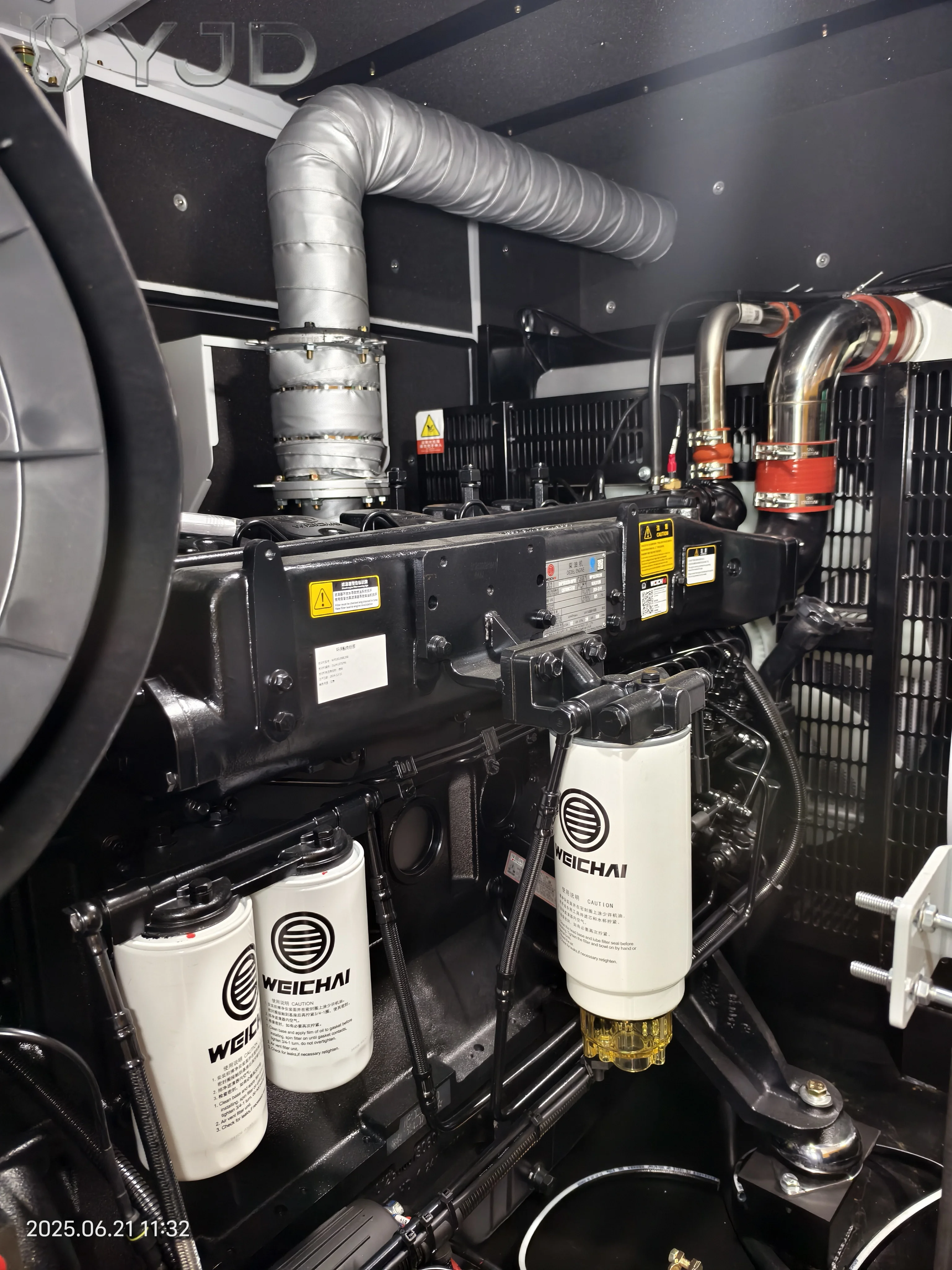 Guangzhou OEM Factory Three Phase 200KVA  Power Generator Diesel Engine 160KW Soundproof Genset with ATS Option