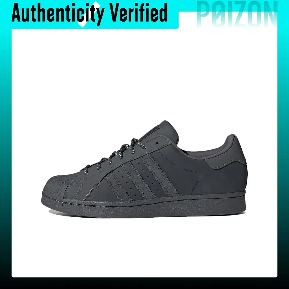 Adidas Originals SUPERSTAR Skate Shoes Unisex Low-top Gray IF3922