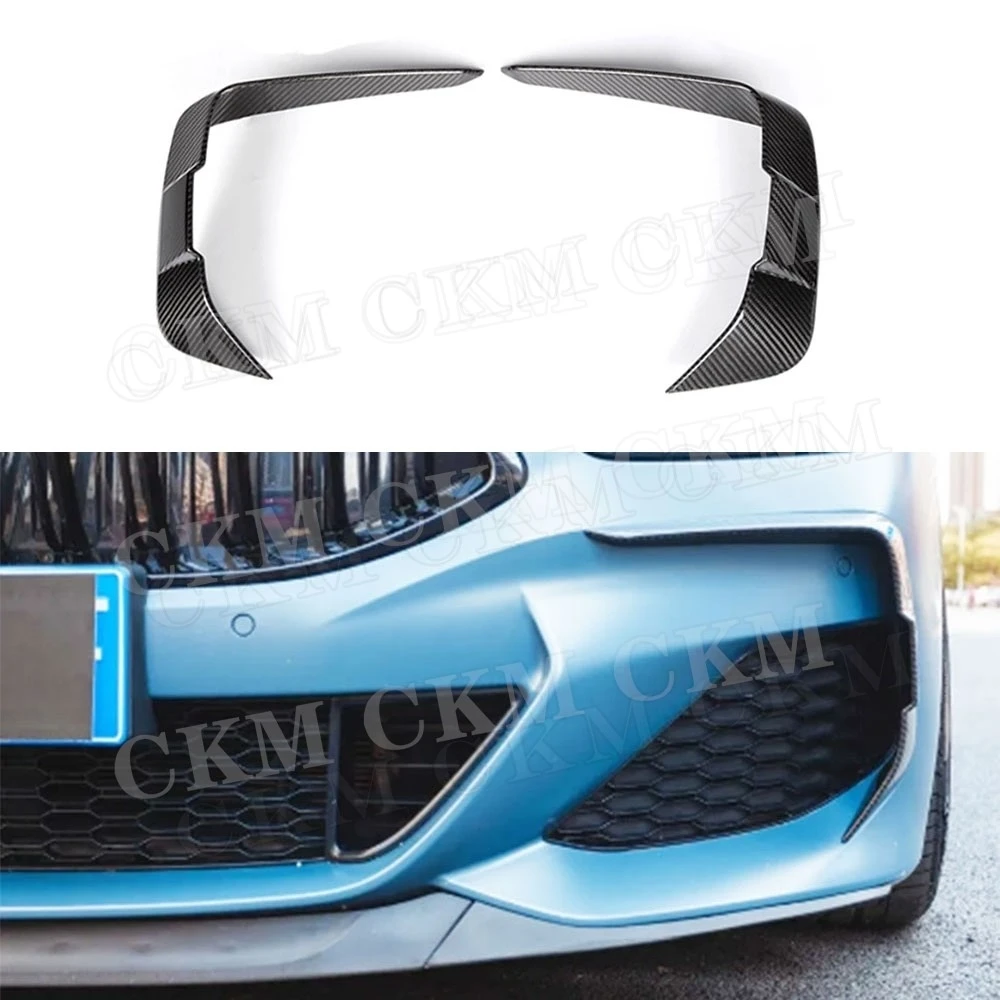

CKMUUER Carbon Fiber Front Bumper Canards Splitters Rear Moulding Trim For BMW 8 Series G14 G15 G16 M Sport 2018-2021 Body Kits
